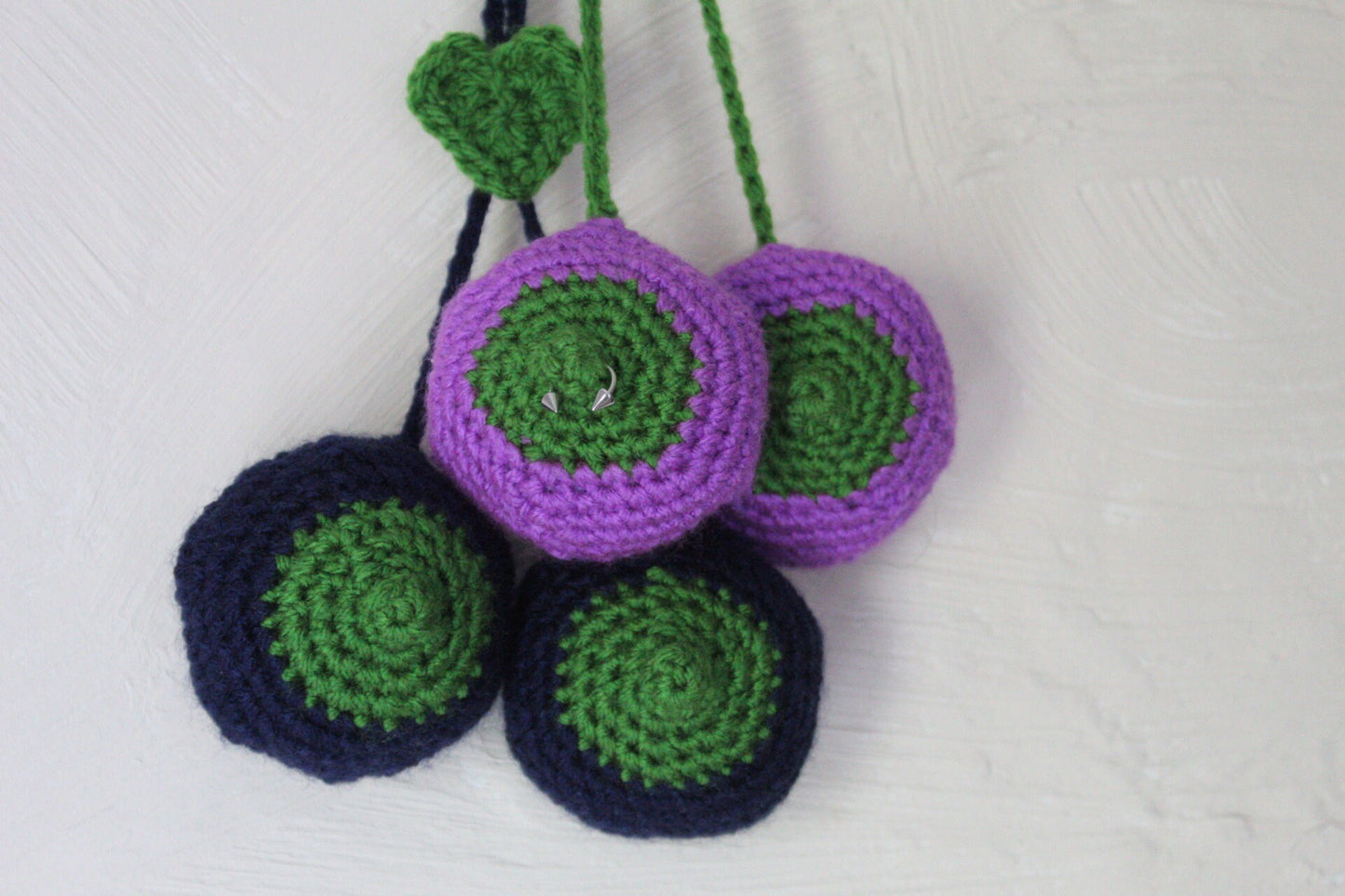 Crochet Breast Pair Car Charm Pattern