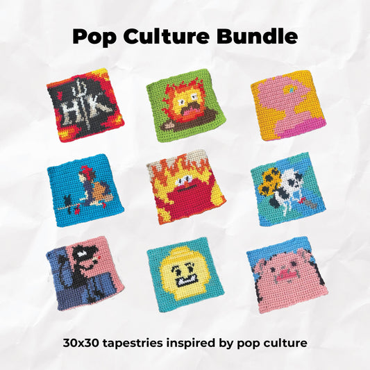 Pop Culture Crochet Tapestry Pattern Bundle