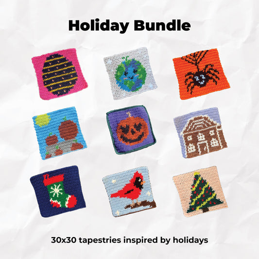 Holiday Themed Crochet Tapestry Pattern Bundle
